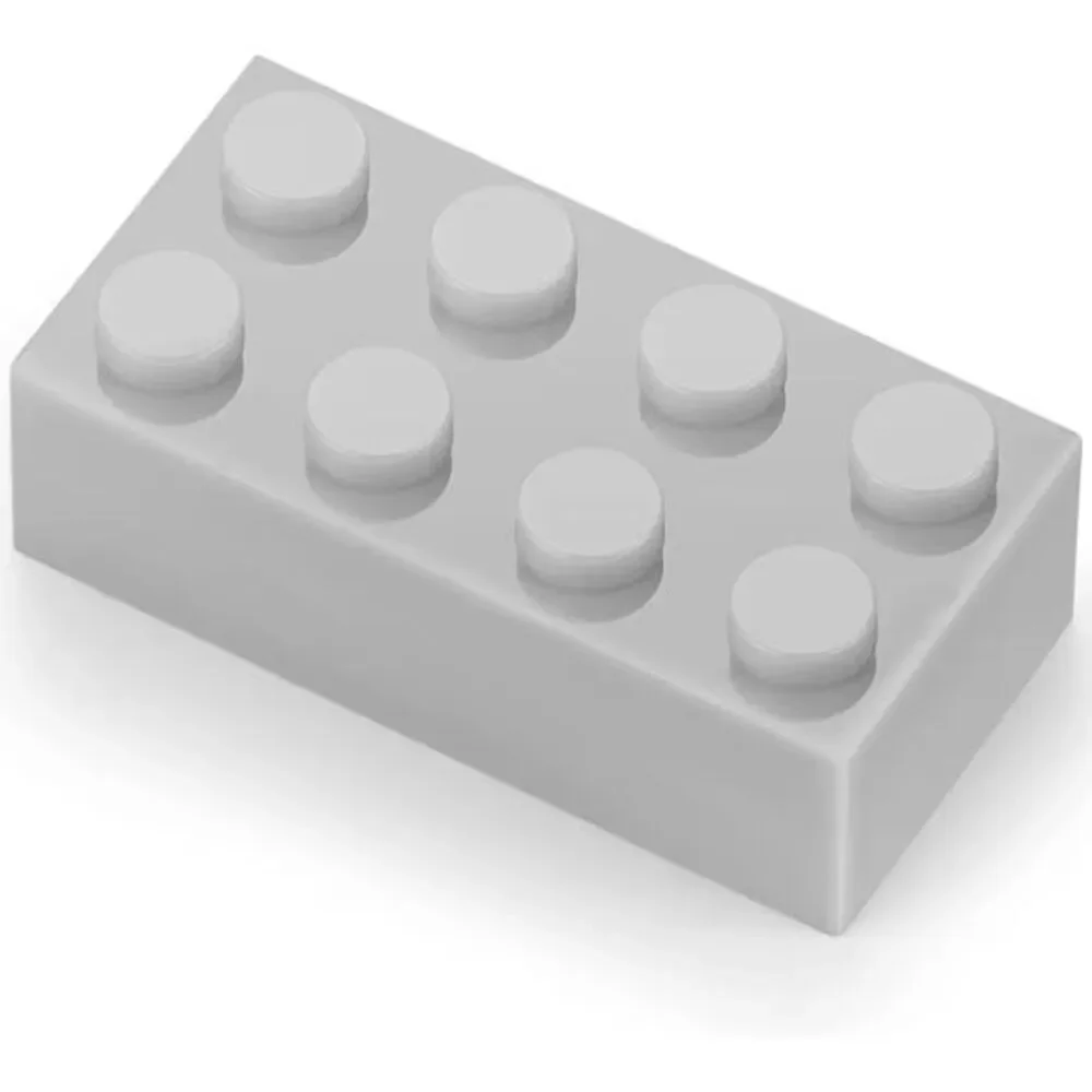 2x4 Bricks Dark Red 320 Pieces Parts Classic Building kit, Gray Light / 320 pcs